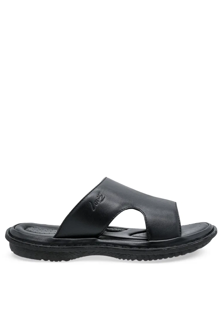Мужские сандалии slip-on, искусственная кожа, классические повседневные, модель 260141276 Louis Cuppers, черный