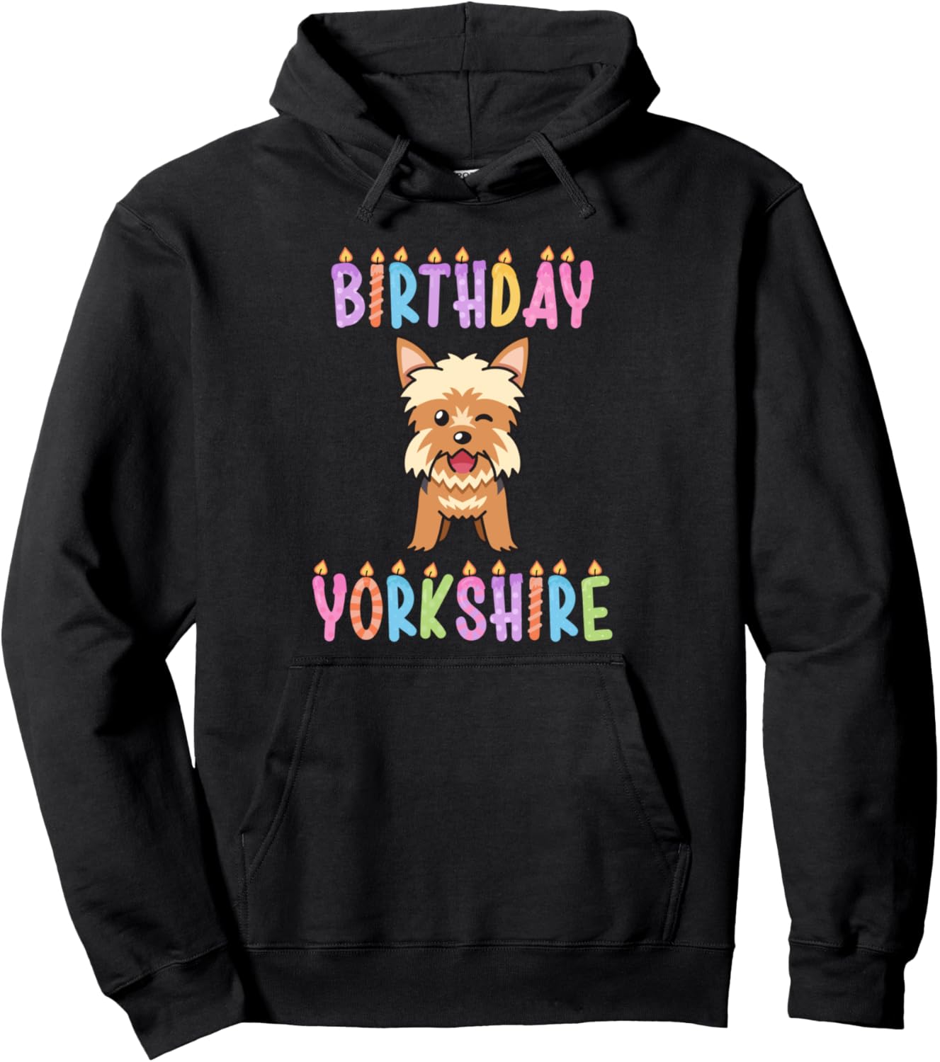 

Худи на день рождения в Йоркшире Yorkshire Terrier Gifts & Accessories, черный