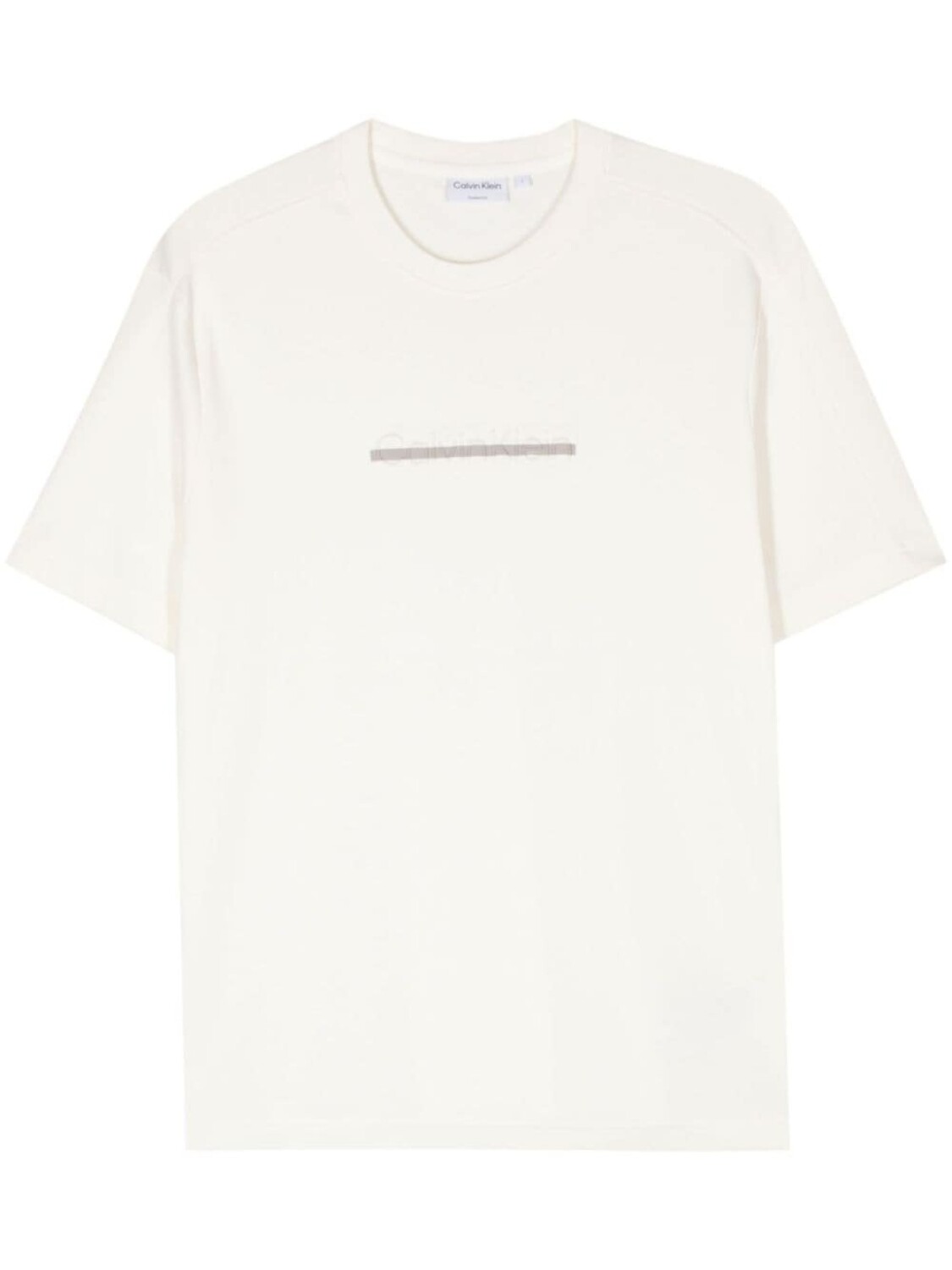 

Calvin Klein футболка с тисненым логотипом, нейтральный цвет