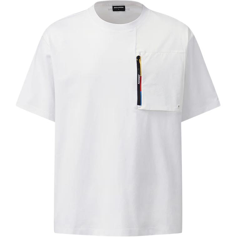 

SALOMON Футболка UNI RACE FLAG мужская white, Белый, SALOMON Футболка UNI RACE FLAG мужская white