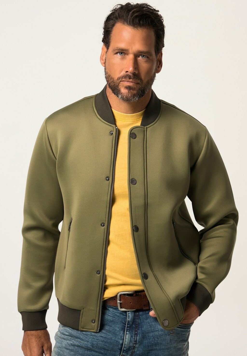 

Толстовка на молнии College-Kragen Zipper JP1880, цвет khaki grün