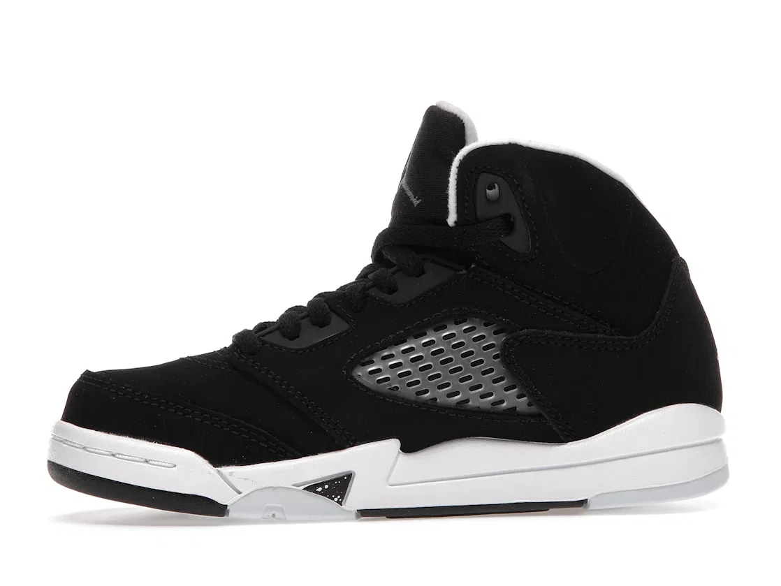 Детские кроссовки Lifestyle с принтом Jordan 5 Retro Moonlight (2021) PS Jordan, Black/Moonlight-White — фото 3