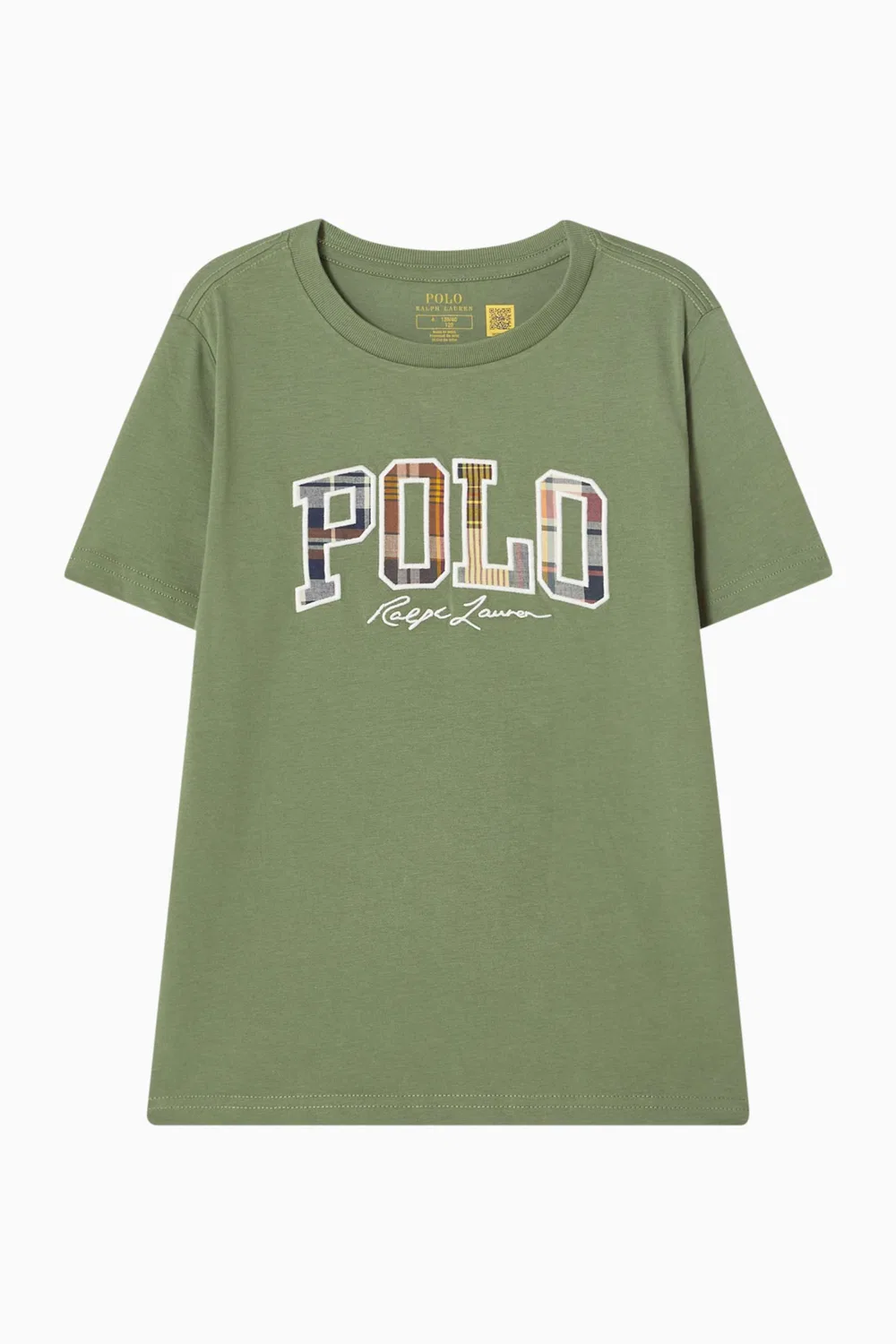 Футболка с логотипом Check Logo Polo Ralph Lauren