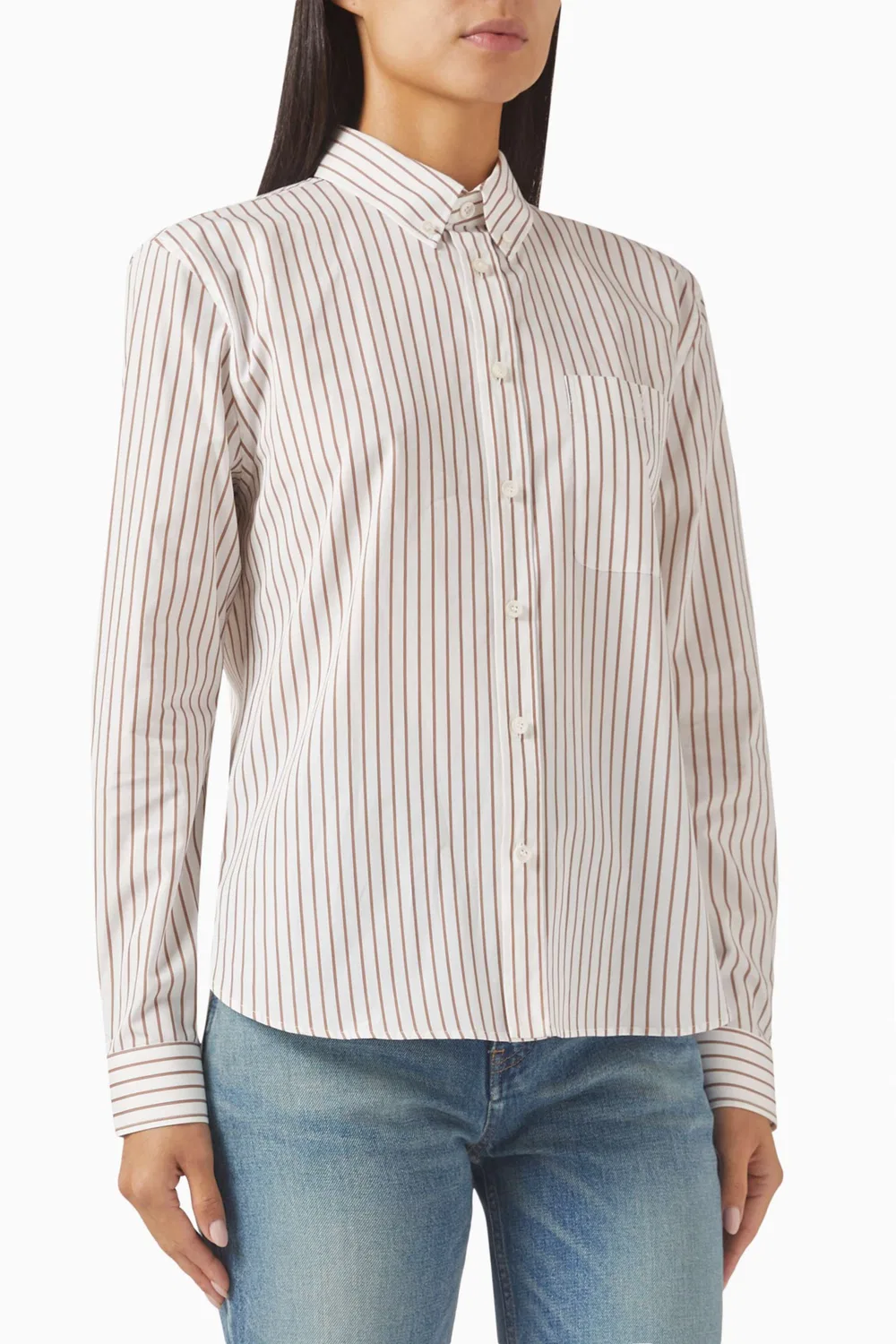 Рубашка хлопковая Cassandre SAINT LAURENT