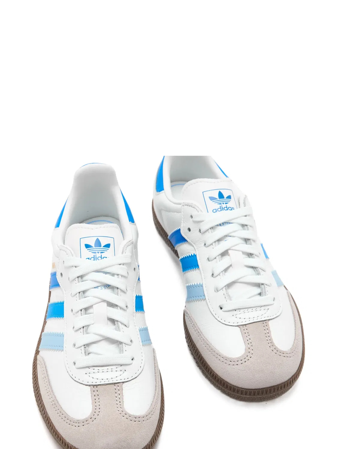 Кроссовки Samba с шнуровкой Adidas, белый — фото 3