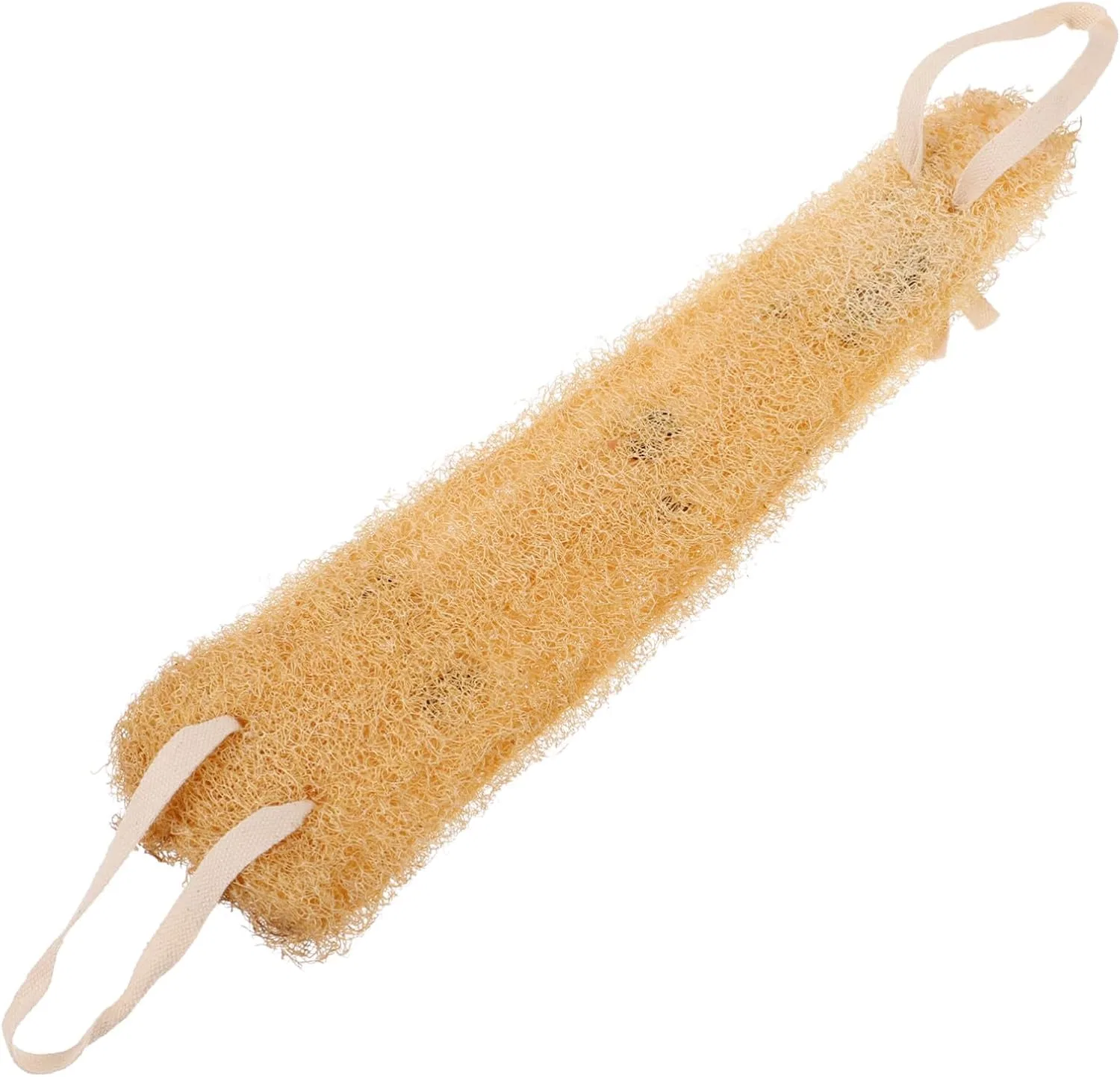 Люфа для тела с ручкой, SOPOTUTU, 35x8x2.5 см, Beige
