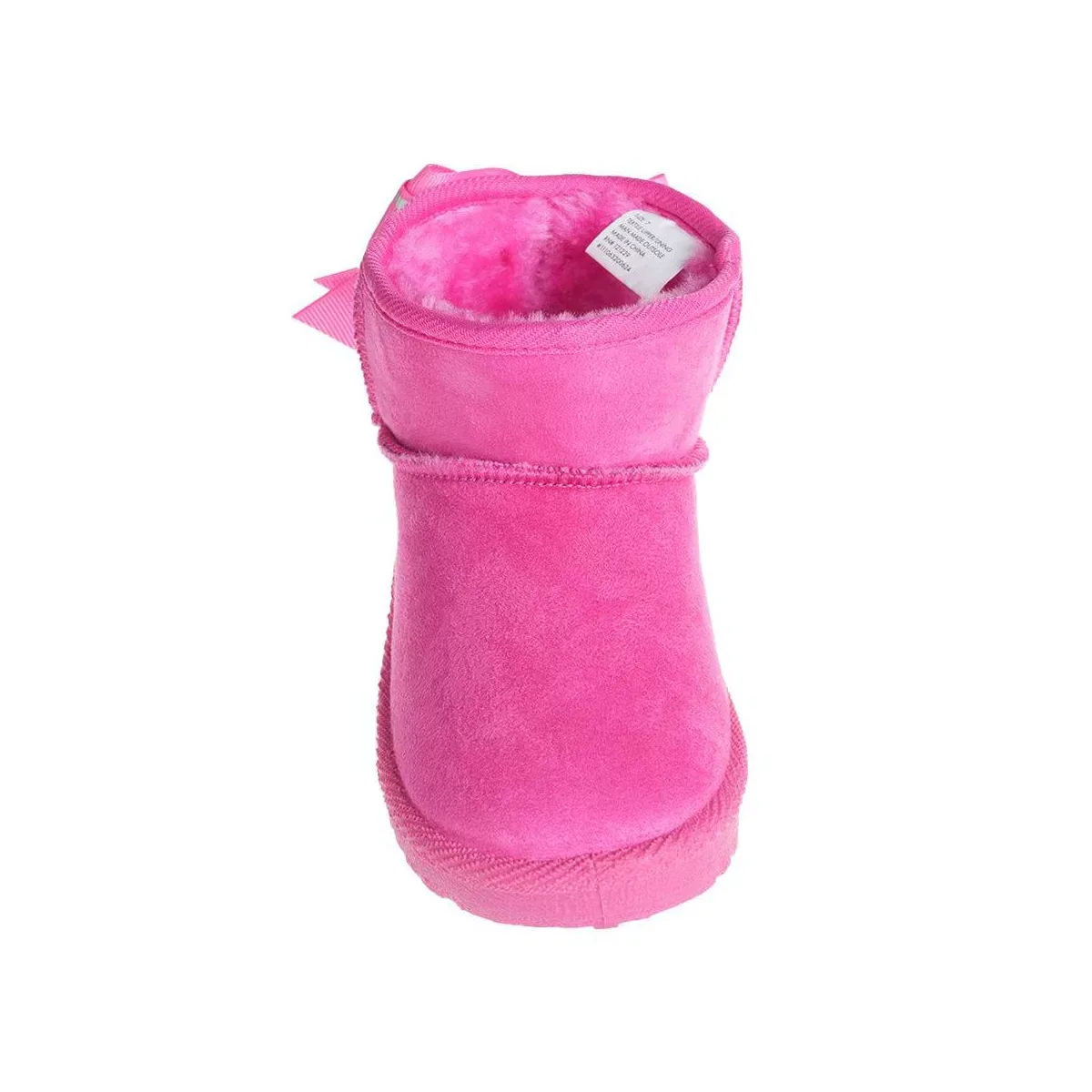Детские ботинки для девочек зимние с бантом Bebe, Fuchsia — фото 4