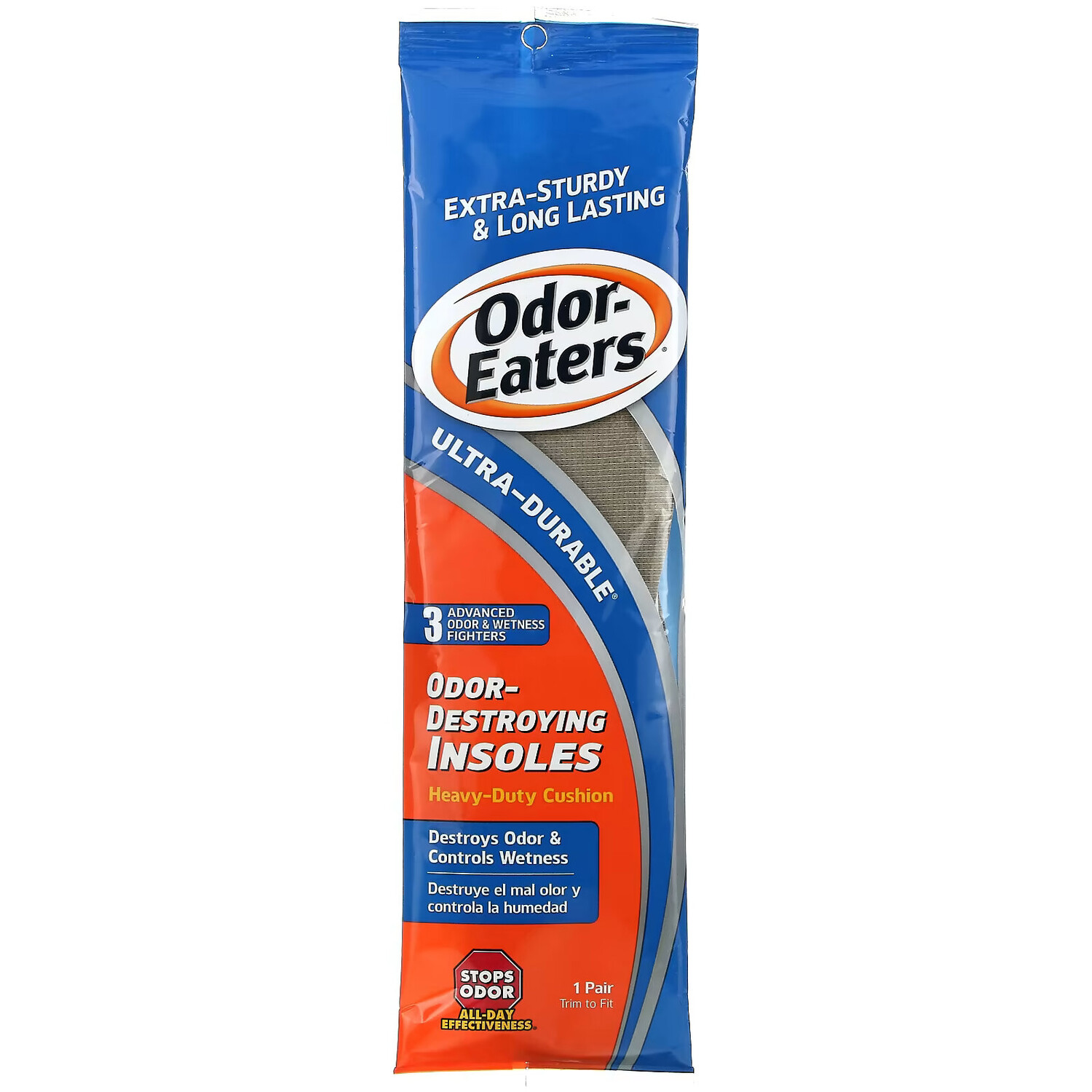 

Odor Eaters, Устраняющие запах стельки, усиленная подушка, 1 пара