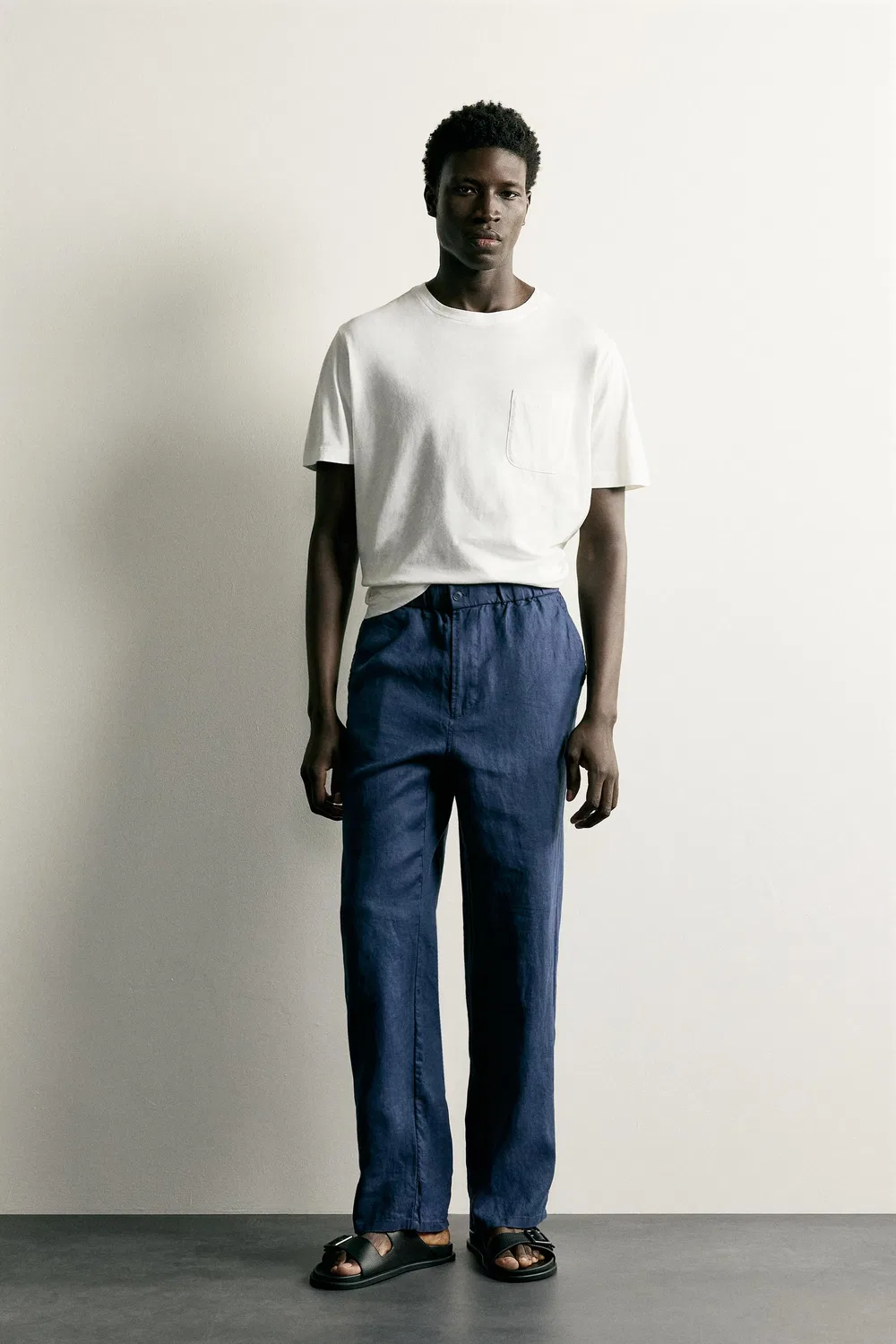 Легкая футболка свободного кройа ZARA, White