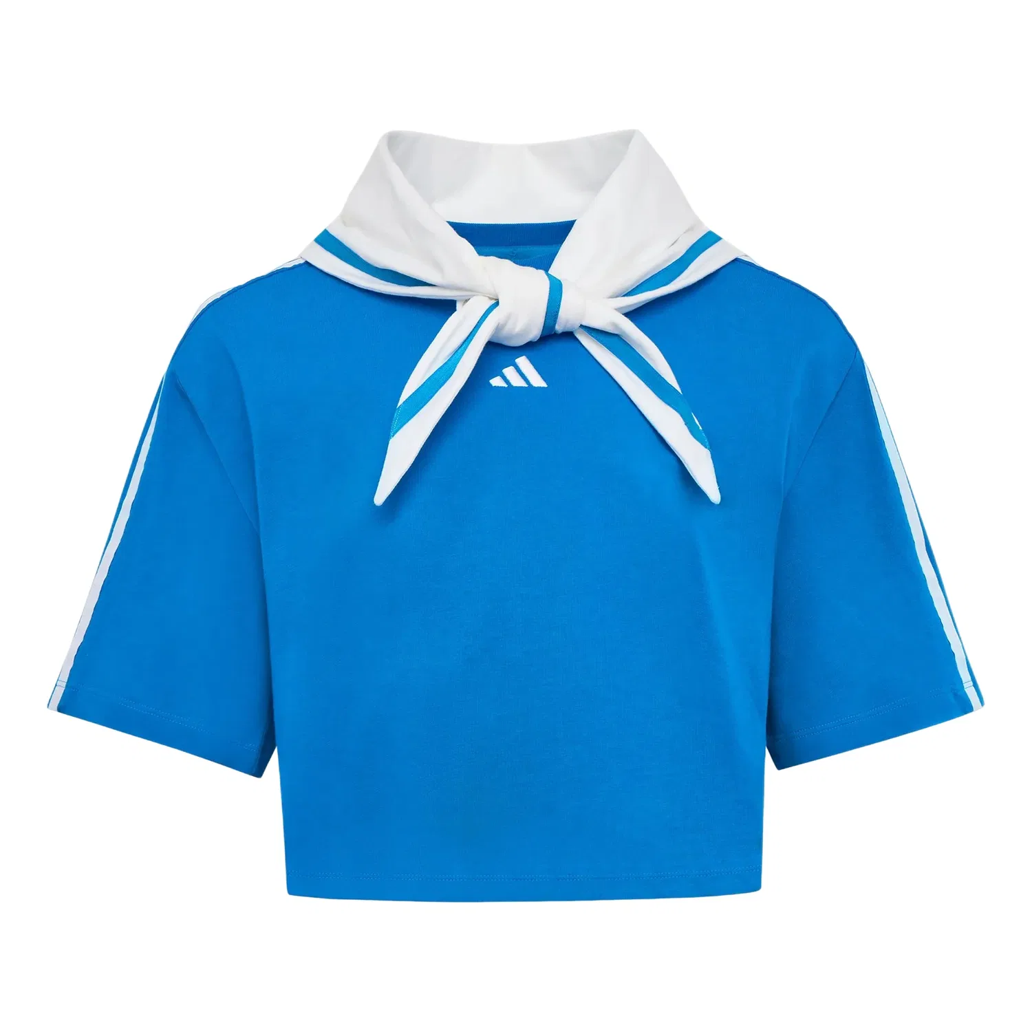 Женская футболка Dance Square Corner T-Sirt Asia Sizing 'Bright Blue' adidas, Bright Blue/White