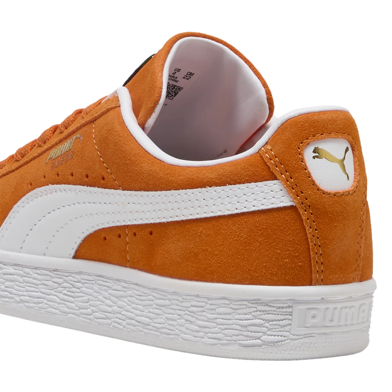 Кроссовки для девочек Suede Classic PUMA, цвет Cayenne Pepper/Puma White — фото 3