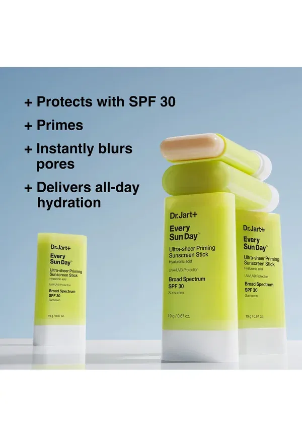 Солнцезащитный стик Every Sun Day Ultra Sheer Priming Sunscreen Stick SPF 30 - защита от солнца 19 г Dr. Jart+ — фото 4
