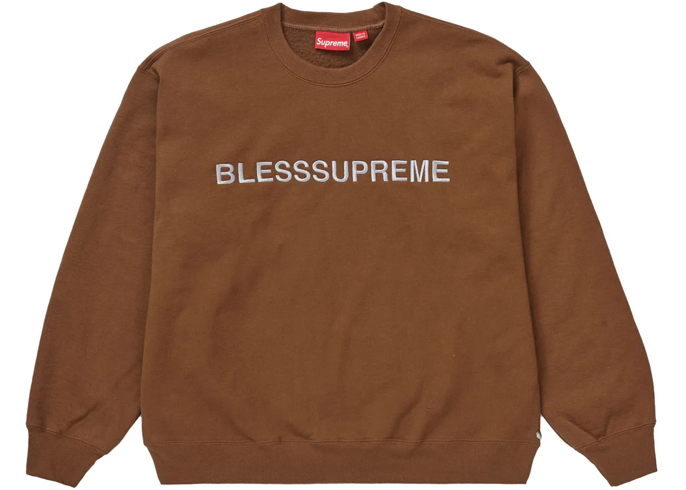 Мужской свитшот с принтом Crewneck Supreme, Brown