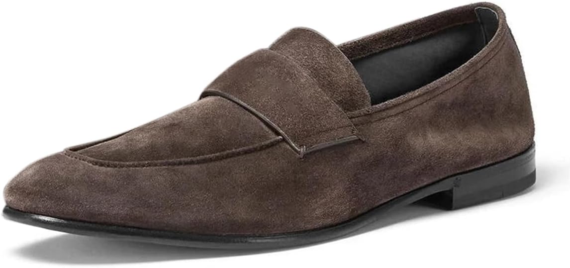 

Мужские ретро лоферы FOWT с круглым носком, на плоской подошве, удобные повседневные туфли, размеры 4-16 US, коричневый