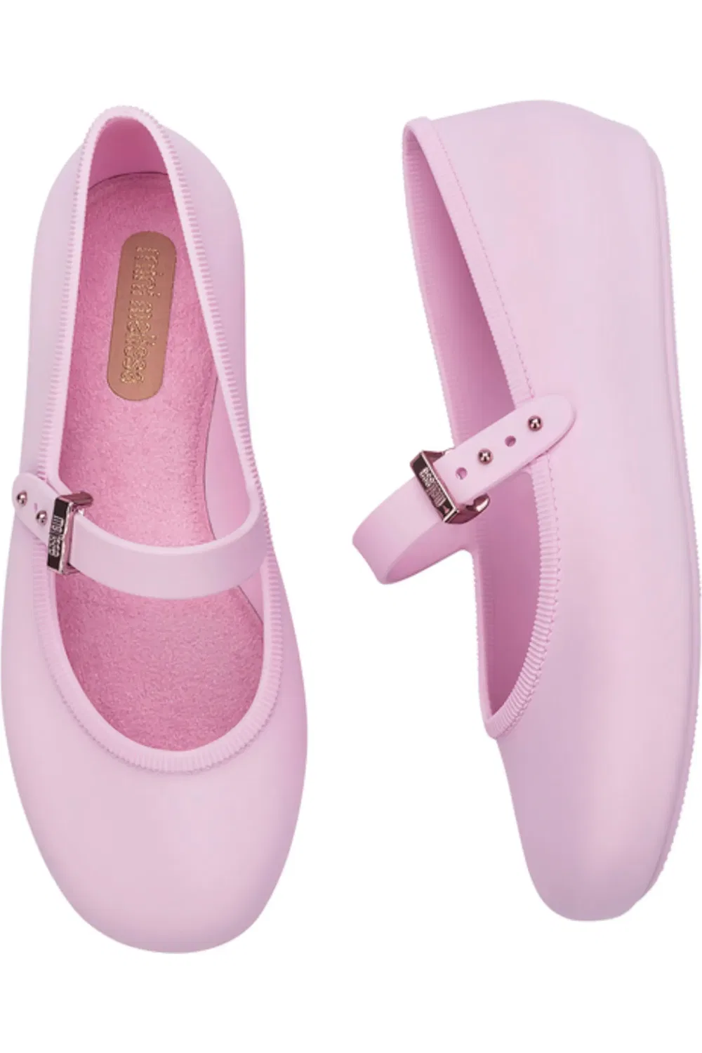 Детские балетки водонепроницаемые Mary Jane Soft Ballerina Mini Melissa, розовый — фото 3