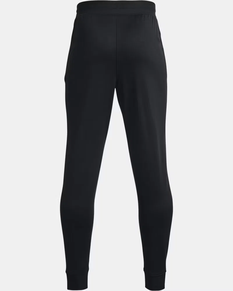 Брюки для мальчиков с внутренним швом 63,5 см, на кулиске, UA Pennant UnderArmour, Black/White — фото 2