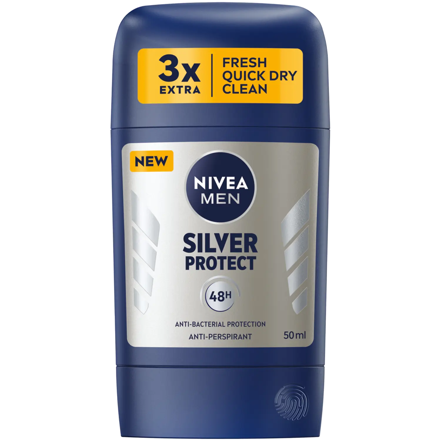 

Nivea Men Silver Protect мужской стик-антиперспирант, 50 мл