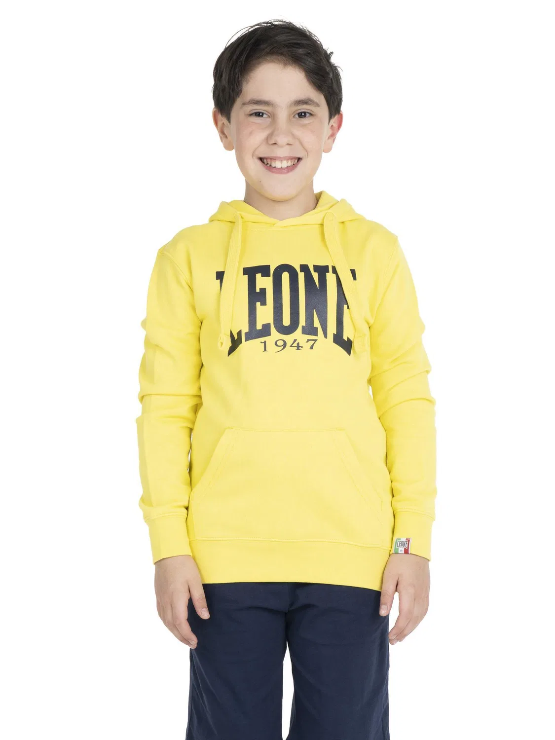 Детское худи с длинным рукавом Basic Kapuzenpullover Leone 1947 Apparel, Gelb