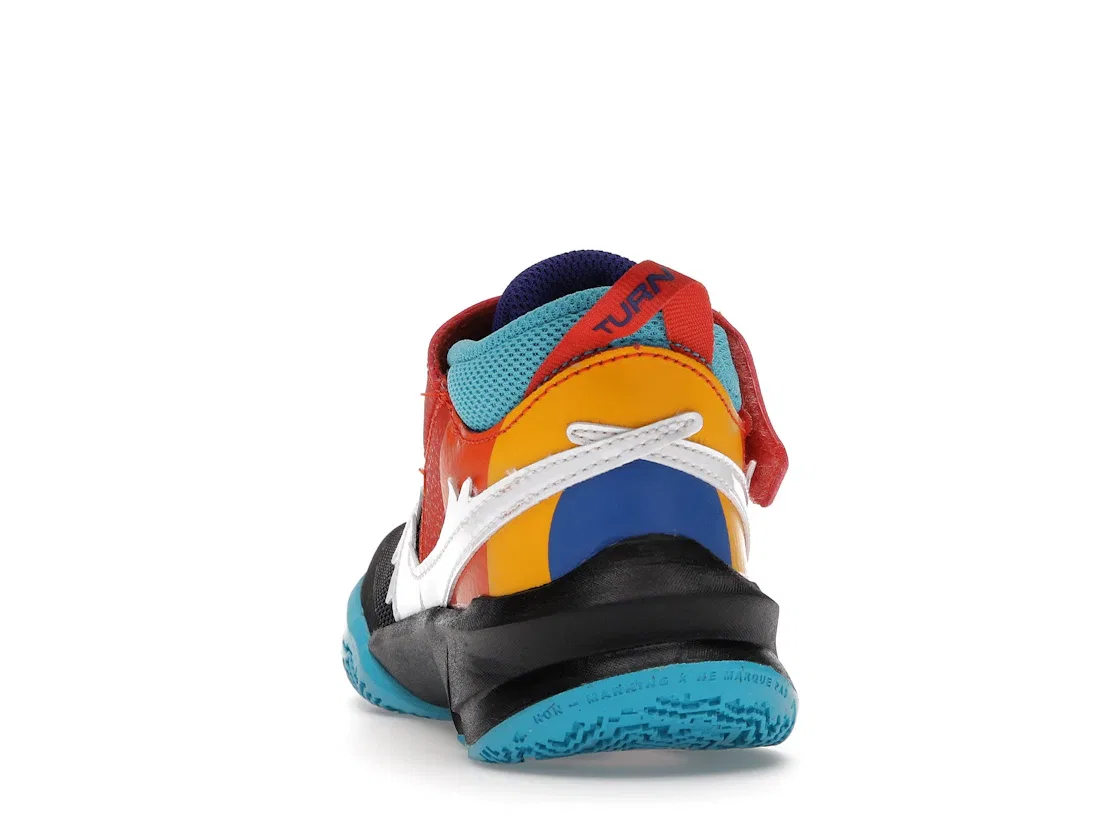 Детские кроссовки с длинным шнурком Nike Team Hustle D 10 SE Nike, Черный/Hyper Royal-Оранжевый-Белый — фото 4