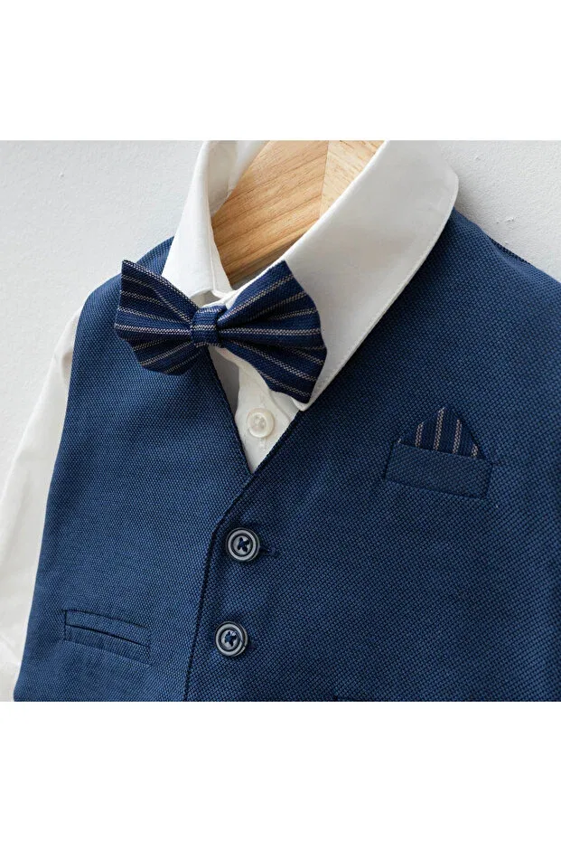 Детский комплект для мальчиков хлопковый Mert Baby, Navy Blue — фото 2