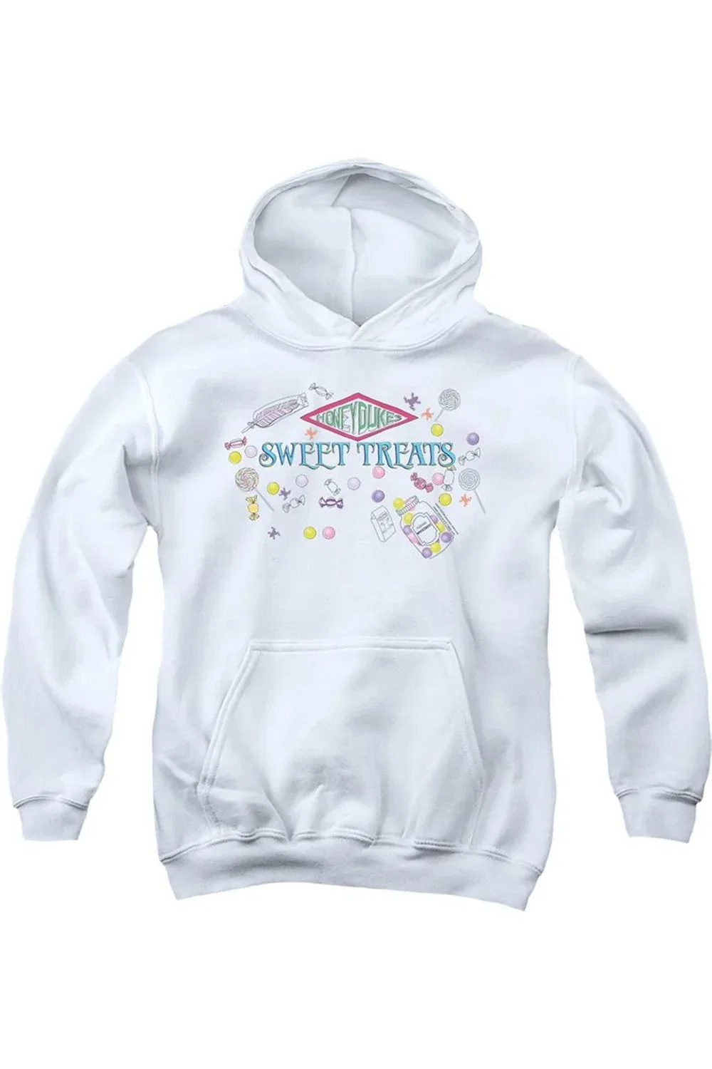 Детское худи с капюшоном с принтом Harry Potter Honeydukes Sweet Treats Gildan, White
