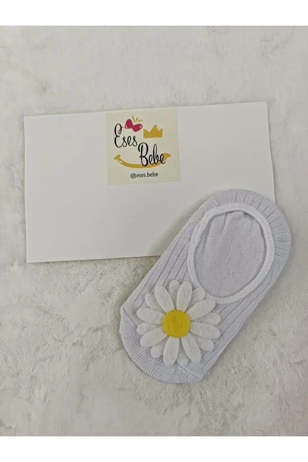 Детские носки для девочек с принтом Daisy baby kids ballerina socks Eses Bebe, White