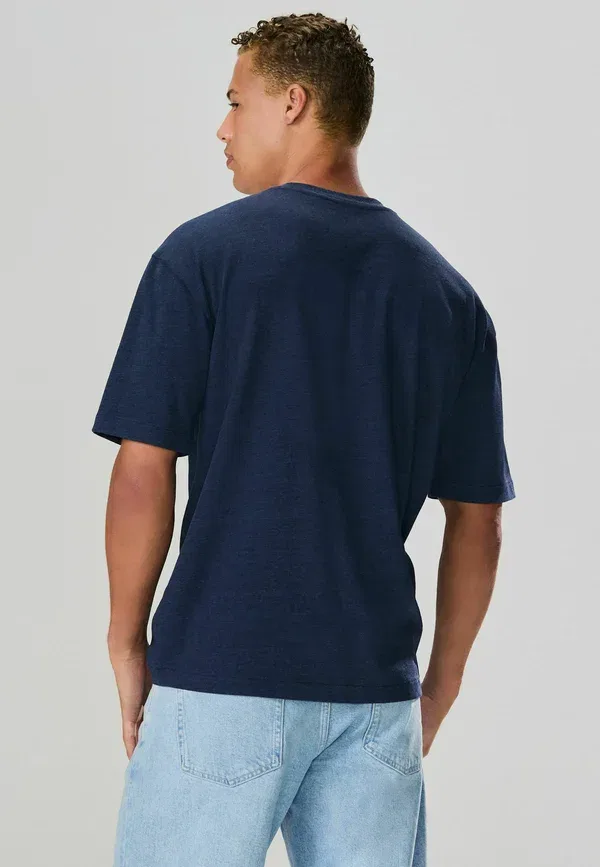 Футболка из джерси Relax fit heavyweight Next, Navy Blue, темно-синий — фото 2