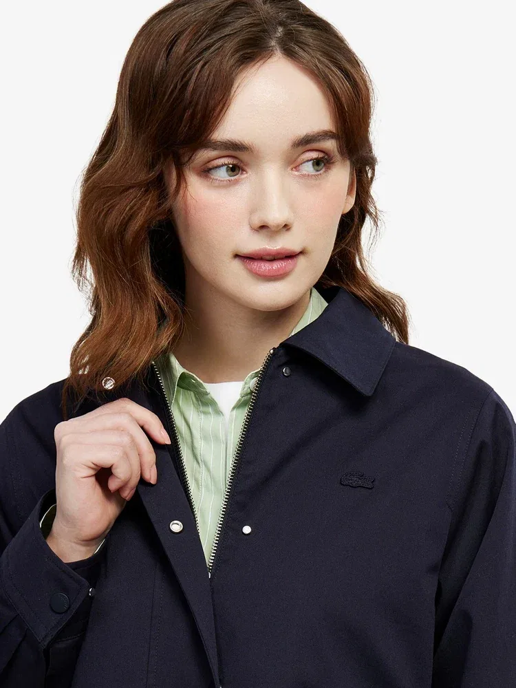 Куртка женская LACOSTE Navy, средней длины, классический крой — фото 2