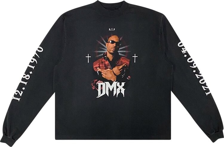 

Лонгслив Balenciaga x Yeezy DMX Tribute Long-Sleeve 'Black', черный