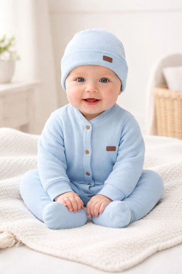 Детский комбинезон для мальчиков с принтом Arin Baby, Blue