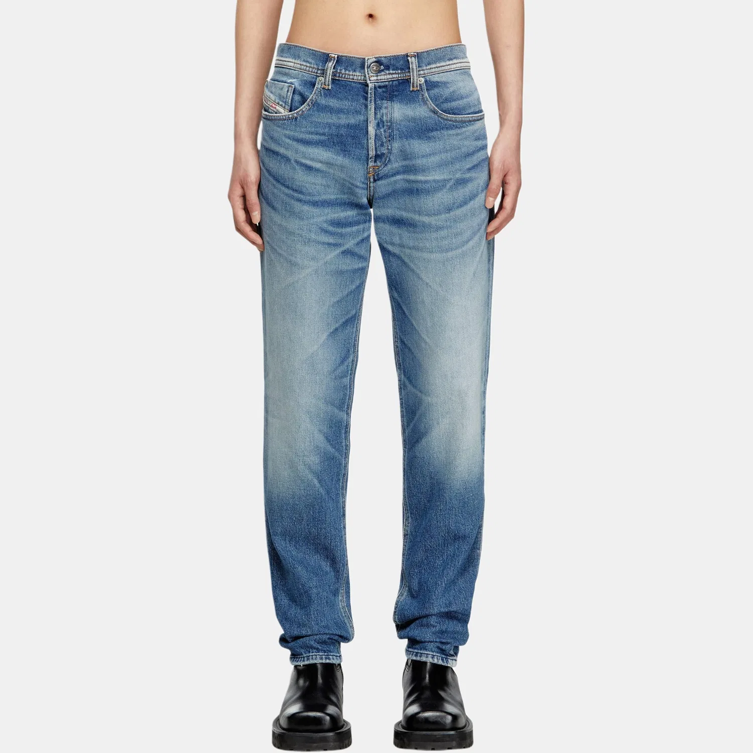 Мужские джинсы D-Finitive DIESEL, Medium Blue — фото 4