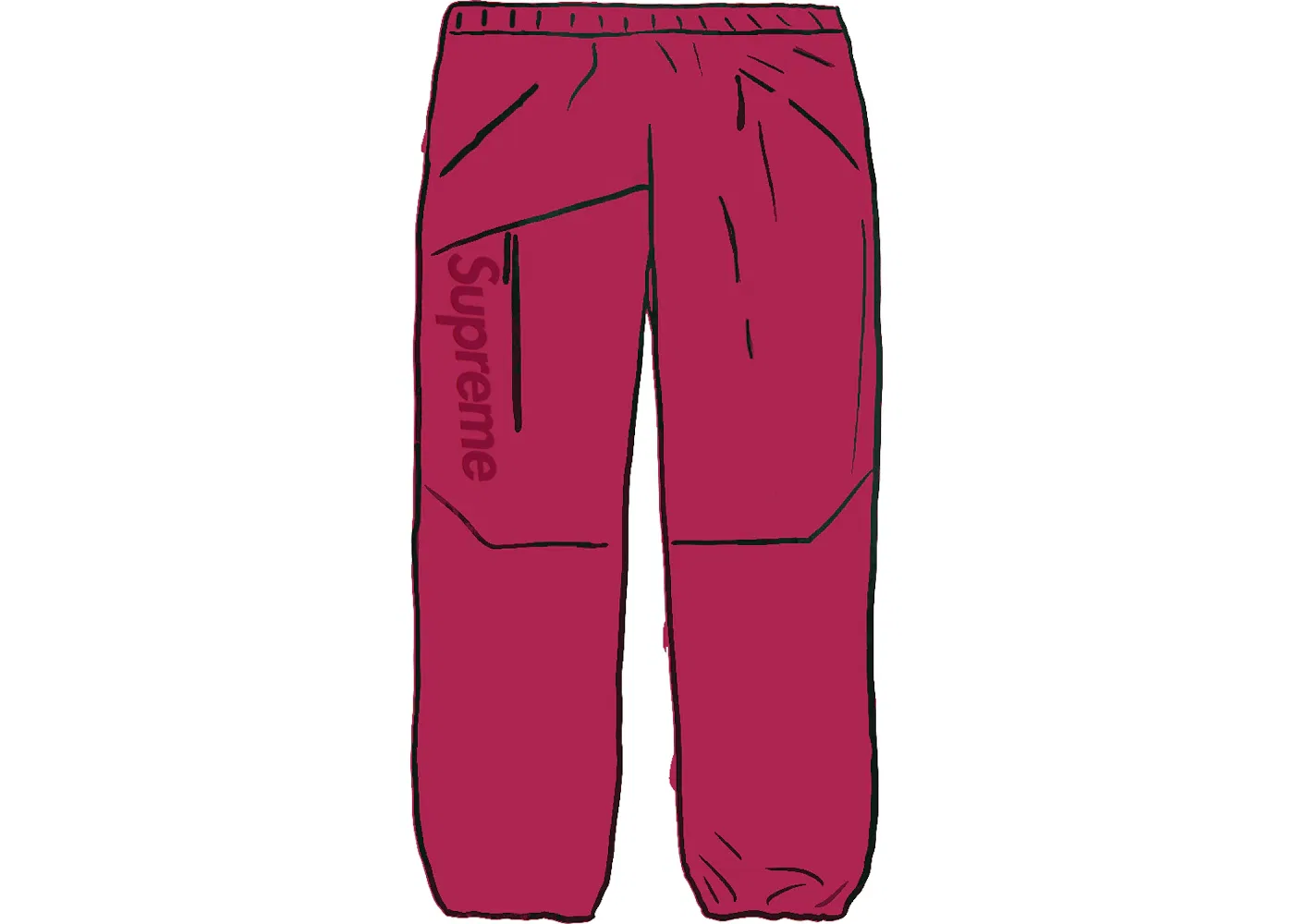 Мужские брюки из GORE-TEX Paclite Supreme, Dark Red