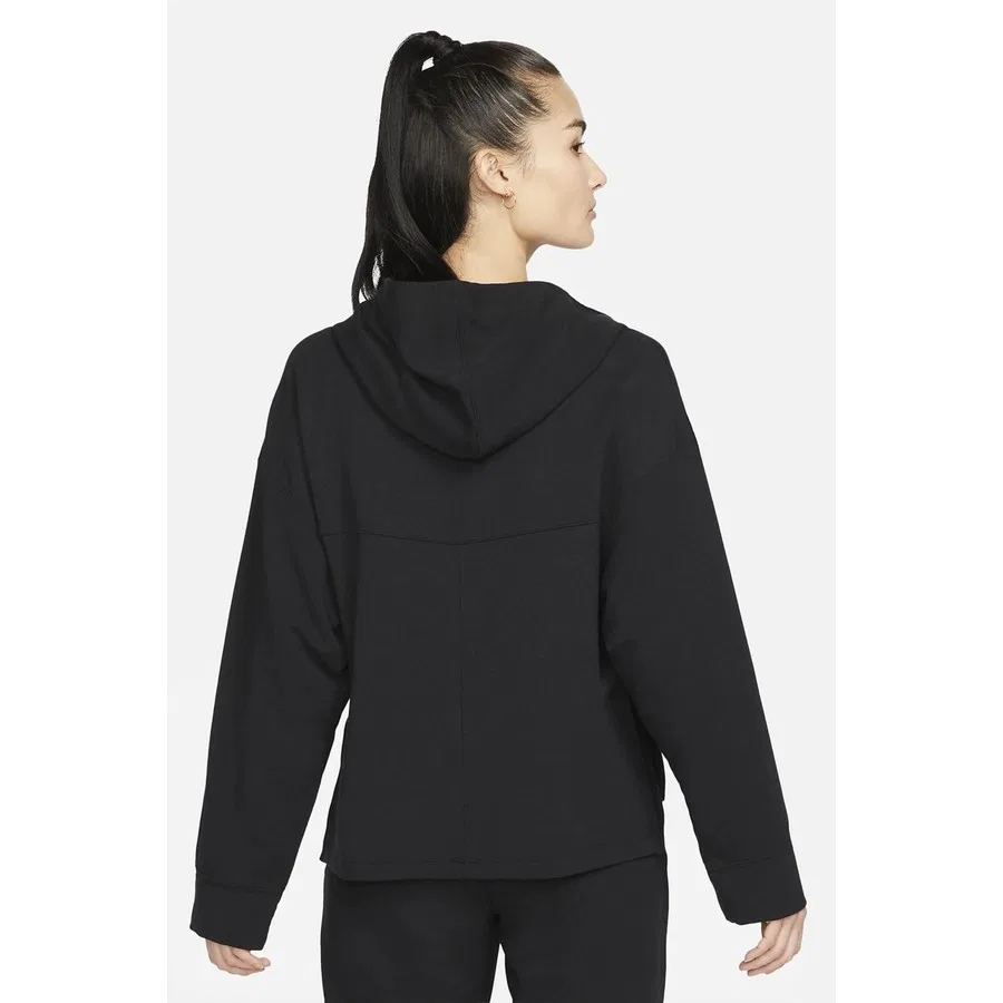 Женский худи Nike Yoga Dri Fit с капюшоном, Черный — фото 2