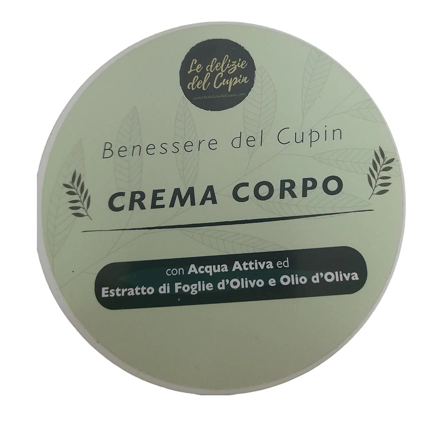 Увлажняющий крем для тела с экстрактом оливковых листьев Le delizie del Cupin, 100 г