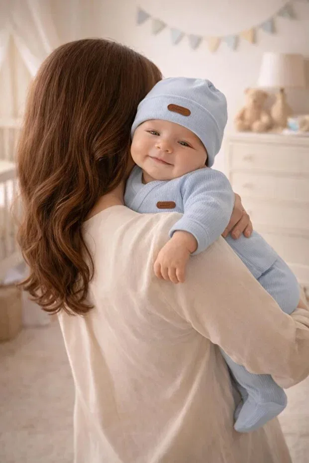 Детский комплект для мальчиков из органического хлопка Bys Baby Fashion, Blue — фото 4