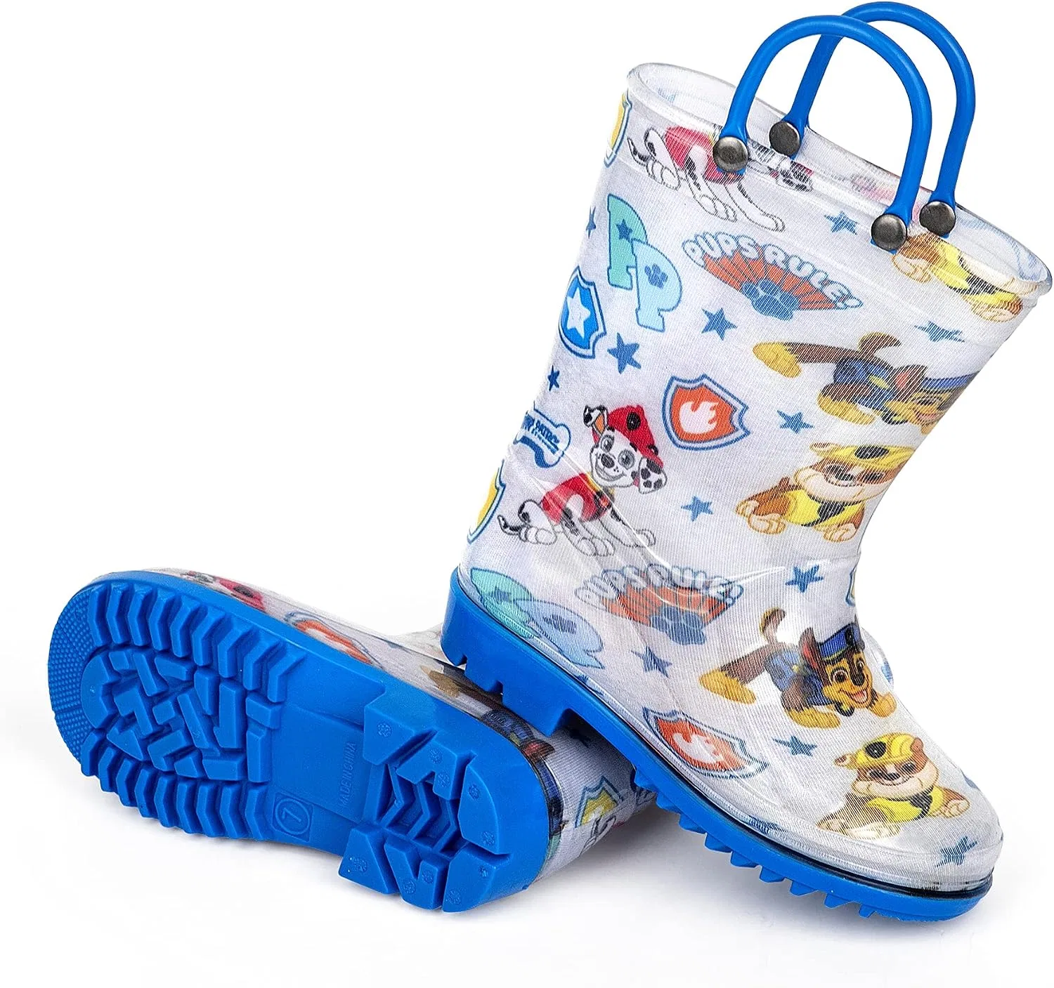 Детские сапоги для мальчиков с принтом Paw Patrol Nick, Light Blue — фото 2