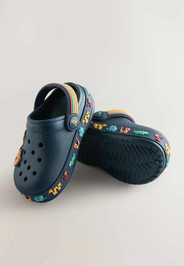 Босоножки синтетические Regular fit - clogs Next темно-синий Safari — фото 4