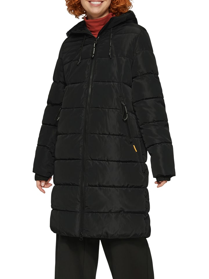 

QS by s.Oliver Стеганое пальто черного цвета