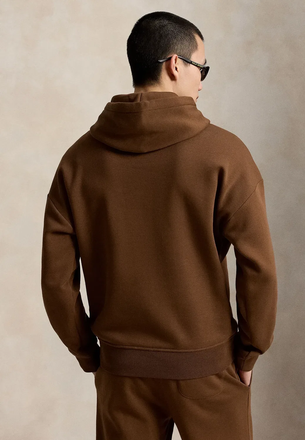 Толстовка-Поло свободного кроя в спортивном стиле - худи Polo Ralph Lauren, Pale Russet — фото 3