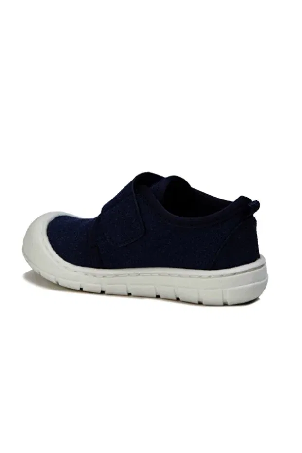 Детские ботинки для девочек на липучке Vicco, Navy Blue — фото 3