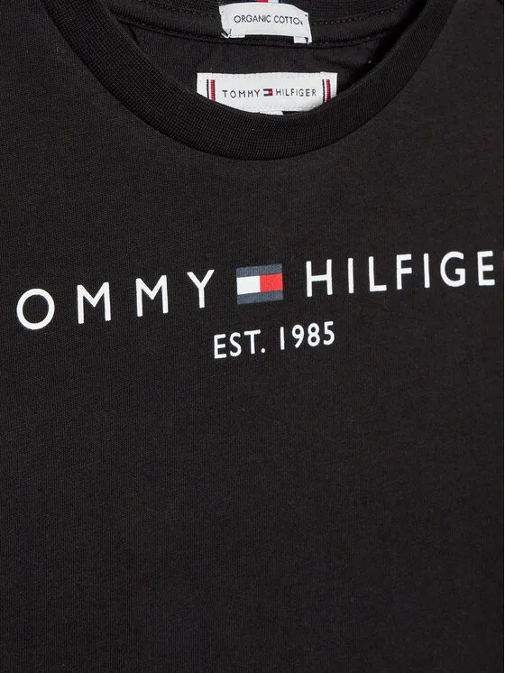 Футболка regular fit Essential Tommy Hilfiger, черный — фото 3