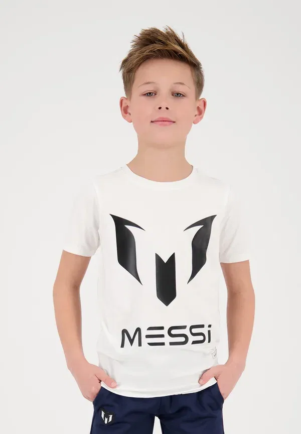 Футболка с принтом, хлопок Messi Logo Tee Vingino, Real White, белый — фото 2