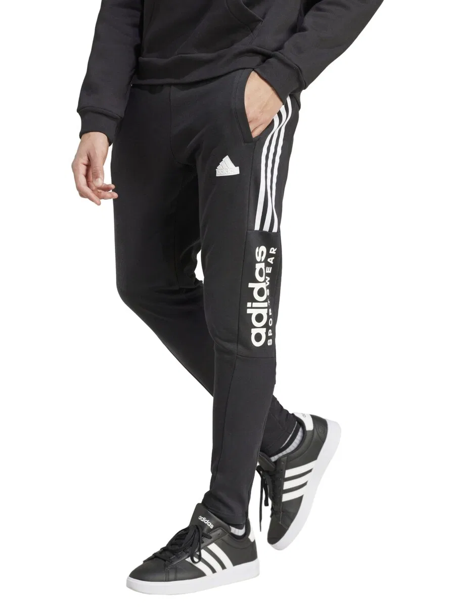Спортивные брюки ADIDAS PERFORMANCE Regular Workout Pants 'adidas House of Tiro' черного цвета — фото 2