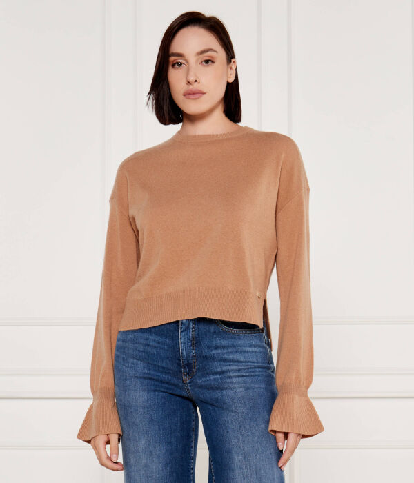 

Свитер шерстяной Liu Jo Cropped Fit, коричневый