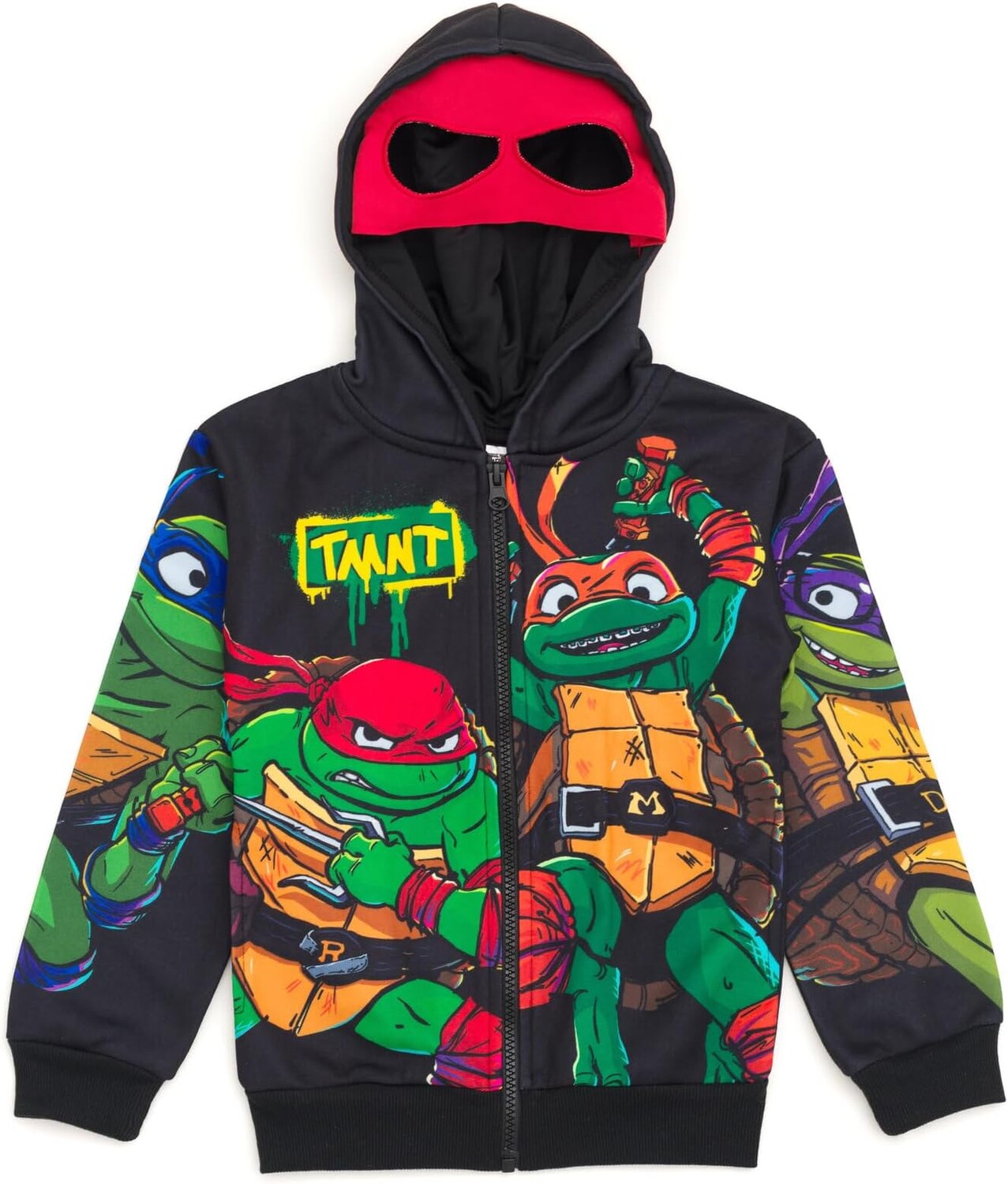 

Флисовая толстовка Teenage Mutant Ninja Turtles Raphael Cosplay, Toddler To Big Kid Sizes (2T - 10-12), черный