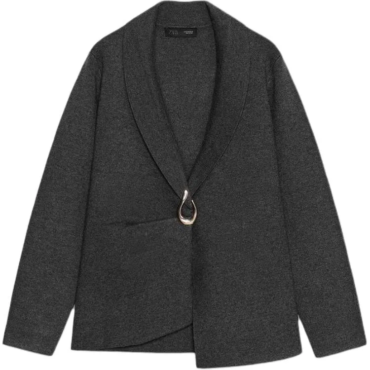 Женский деловой костюм серый ZARA