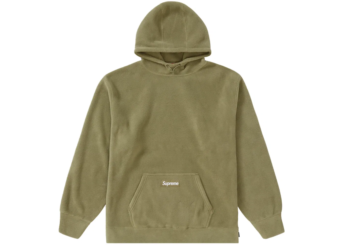 Мужская худи с капюшоном Supreme Polartec Sweatshirt (FW21), Light Olive