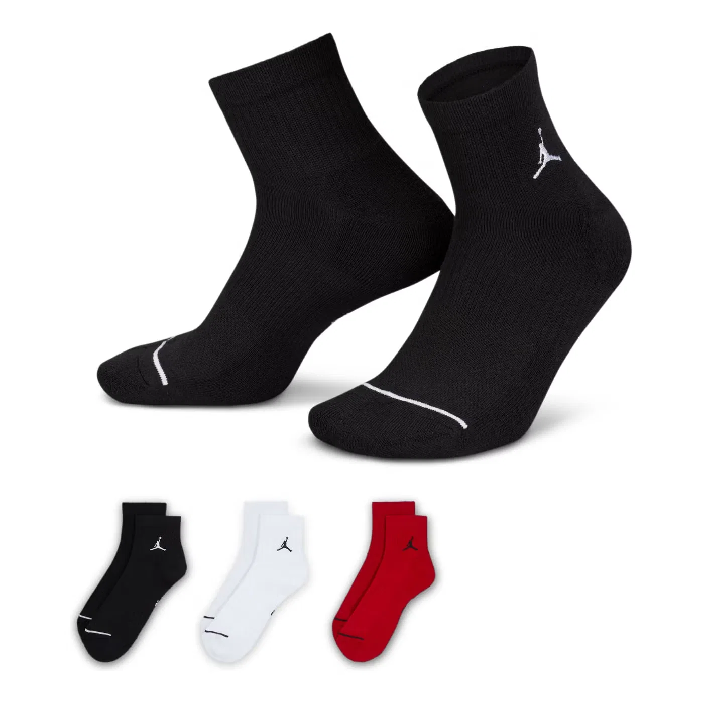 Носки низкие с логотипом Jumpman комплект 3 пары Jordan, черный