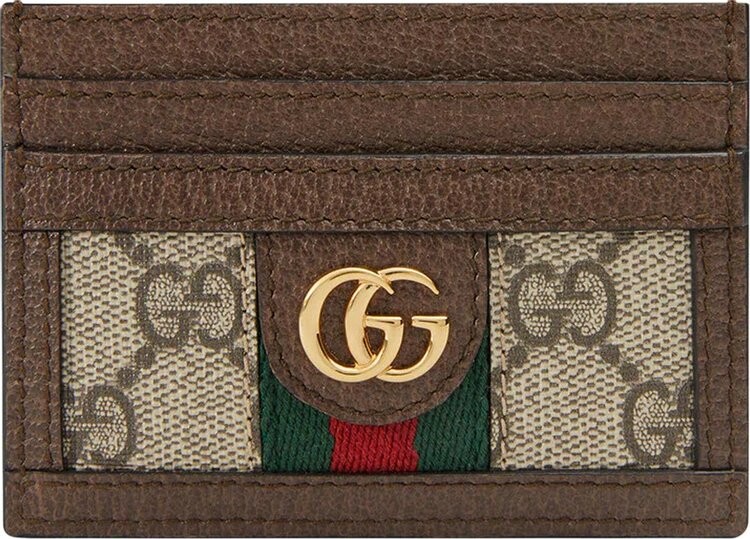 

Картхолдер Gucci GG Supreme Ophidia Large Card Case Beige/Ebony, бежевый