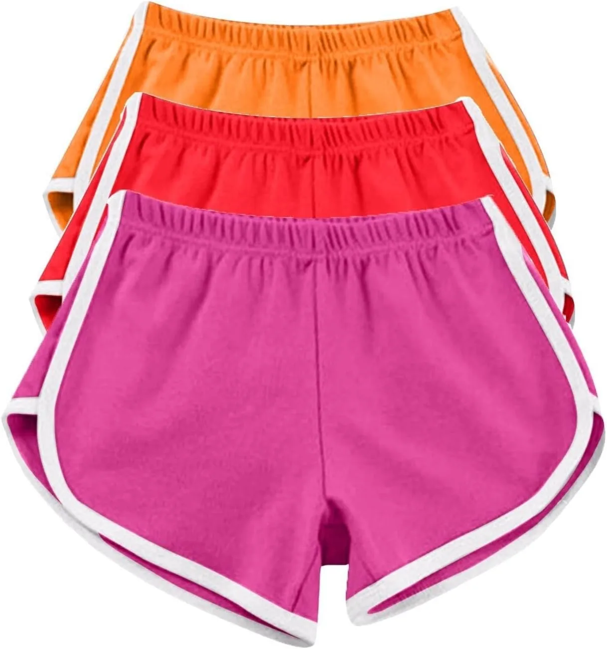 

3 Pack Dolphin Shorts для женщин летние спортивные с высокой талией